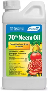 Monterey Neem Oil 70% for Controlling Insects & Disease - one Pint - Picture 1 of 4