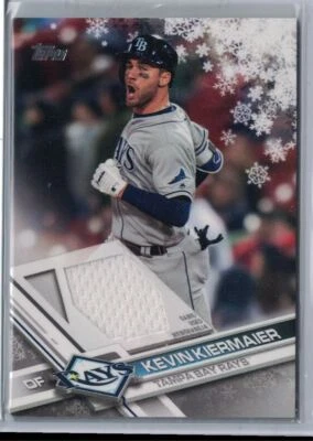 2017 Topps Holiday Relic Jersey Kevin Kiermaier Tampa Bay Rays - Image 1 of 2