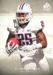 COLECCIÓN LIENZO Ka'Deem Carey INSERTO-RC OSOS Arizona WILDCATS - Imagen 1 de 1