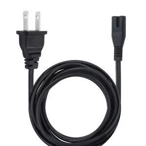 AC Power Cord Cable for PS4 & PS3 PS2 Slim Super Slim XBOX PC 2 Prong LAPTOP PSV - Picture 1 of 6