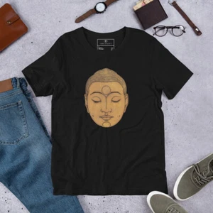 Unisex Face of Buddha t-shirt - Picture 1 of 6