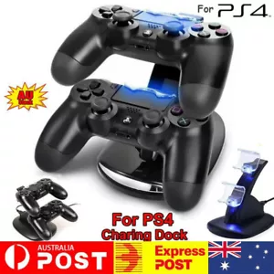Charger Dock Dual Stand Charging Station Pad For Playstation 4 PS4 Controller - Picture 1 of 10