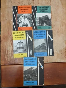 Locomotive Engineers Journal Magazine Lot Of 5 1934 1935 1939 1941 1945 - Picture 1 of 23
