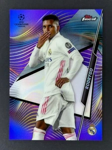 2020-21 Topps Finest UEFA Champions League #5 Rodrygo Purple Refractor /250 - Picture 1 of 3