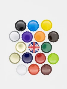 95 x Kronkappen Deckel Bierflaschen Homebrew Tops Auswahl von 16 FARBEN Kronen - Bild 1 von 3
