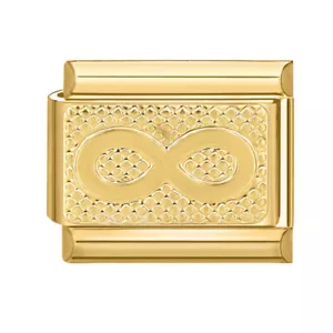 Gold 9mm Italian Charm Bracelet fits all Classic Italian Link Bracelet Jewelry~ - Picture 1 of 25