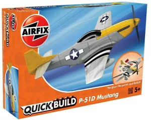 Airfix QUICK BUILD P-51D Mustang Snap Together Plastic Model Kit J6016 - Picture 1 of 1