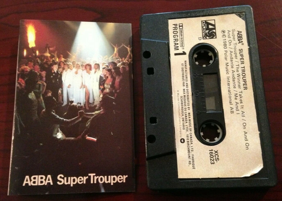 ABBA  K7 " Super Trouper " ATLANTIC Canada 1980' - Image 1 of 1