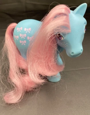 Pajarita Hasbro My Little Pony G1 azul rosa 1983 caballo vintage Foto 1 de 4