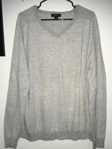 Lands End Sweater Pullover Mens Size XL 46-48 Heather Gray - Picture 1 of 7