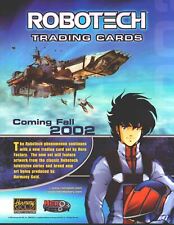 Robotech Trading Card Dealer Sell Sheet Sale Ad Hero Factory 2002