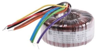 1 x 2 Output Toroidal Transformer, 120VA, 2 x 18V ac - Image 1 of 4