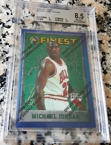 MICHAEL JORDAN 1995 Topps Finest with Peel BGS 8.5 9 9.5 Bulls HOF 6xChamps MVP - Picture 1 of 2