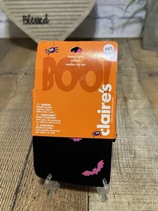 New Halloween Footed Striped Tights Size M/L - Picture 1 of 5