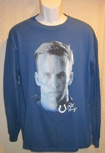 Peyton Manning Indianapolis Colt Long Sleeve shirt size adult Large by Reebok - Picture 1 of 5