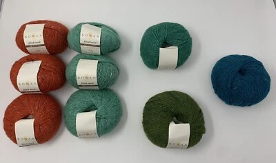 Rowan Yarn FELTED TWEED 9 Balls Col #198, 204, 203, 205 Mixed Colors - Image 1 of 4