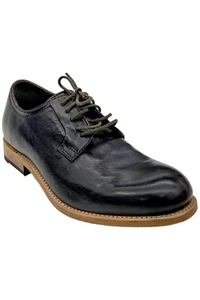 Johnston & Murphy Men's Dudley Plain Toe Dark Gray Dip-Dyed Calfskin - Picture 1 of 3