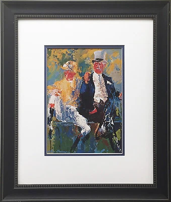 Impresión artística LeRoy Neiman "Labor and Management" CABALLOS ECUESTRES ENMARCADOS PERSONALIZADOS  Foto 1 de 3