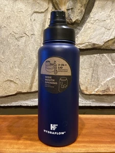 34oz Hydraflow Hybrid Flipstraw Bottle  Stainless Steel Triple Layer Insulated  - Picture 1 of 12