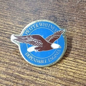PRATT & AND WHITNEY ENGINE ENGINES AIRCRAFT AVIATION LAPEL PIN BADGE 1 inch - Picture 1 of 3