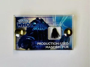 TV Prop Production Used Doctor Who Mandrel fur costume piece with COA - Picture 1 of 2