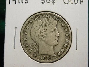 1911 S Barber Half Dollar Item # 6962 - Picture 1 of 2