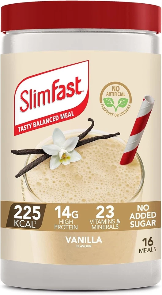 Slim Fast Shake Powder Weight Loss Diet Drink Sporting Protein Meal All Flavours - Image 1 of 1