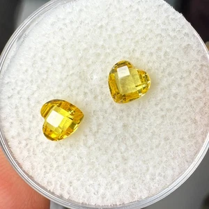 Origami Owl November Yellow HEART Birthstone Charm NEW Authentic Stone Topaz - Picture 1 of 2