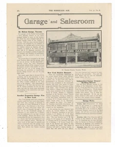 Historia e imagen de 1913: garaje Tacoma Washington St. Helens, concesionario Cadillac - Imagen 1 de 1
