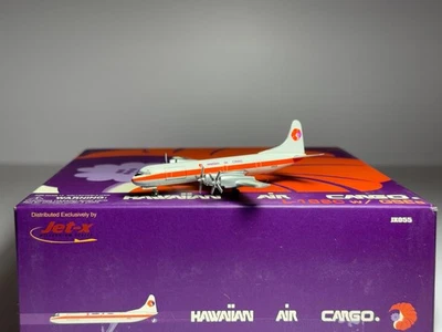 Jet-X 1:400 Hawaiian Air Cargo Lockheed L-188C N5525 w/GSE JX055 - Image 1 of 2