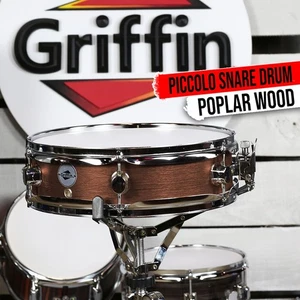 GRIFFIN Piccolo Snare Drum 13x3.5 Hickory Poplar Wood Shell Acoustic Percussion - Picture 1 of 12