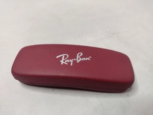 Ray-Ban Hard Shell Eyeglass Glasses Sunglasses Case Maroon CASE ONLY P3 - Picture 1 of 4