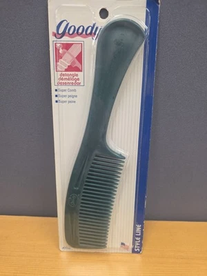 Vtg Goody Super Comb Unbreakable Teal New Sealed 1996 NOS Detangle - Image 1 of 4