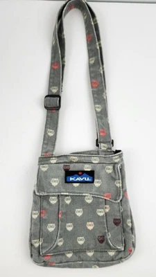 Bolso Bandolera Kavu Owl Multicolor Geométrico Lona Bolso Estampado Azteca Cartera Boho Foto 1 de 4