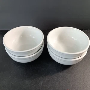 Set di 4 ciotole per zuppa/cereali Williams-Sonoma 5 1/2" bianche mai usate - Foto 1 di 6