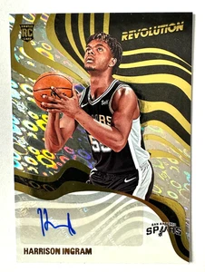 2024-25 Panini Revolution Harrison Ingram AUTO RC Spurs ¡Novato! - Imagen 1 de 3