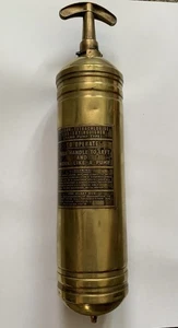 Vintage Fire Extinguisher 1965 Hand Pump CTC Brass Empty Quart 1.2kg Retro Car - Foto 1 di 6