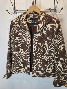 Jones Wear Wms Sz 8 Beige Brown Skirt and Jacket Suit Braided tassel Belt 1261 - Picture 1 of 13