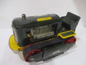 US ARMY Battery-Operated Bulldozer - TEST WORKS - MADE IN JAPAN - Bild 1 von 8