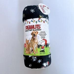 WEIHNACHTEN PEANUTS SNOOPY DECKE Hund SHERPA FLEECE Haustier ÜBERWURF Katze 30” X 40” Neu - Bild 1 von 5