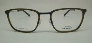 OGA Morel 10130O TN02 Havana Gold Wood Look Plastic Eyeglasses Frame 56-21-150  - Picture 1 of 5