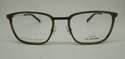 OGA Morel 10130O TN02 Havana Gold Wood Look Plastic Eyeglasses Frame 56-21-150  - Imagem 1 de 4