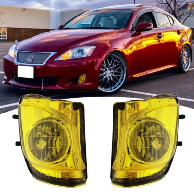 Fit 2006 2007 2008 2009 2010 Lexus IS250 IS350 Bumper Fog Lights Lamps LH RH - Image 1 of 4