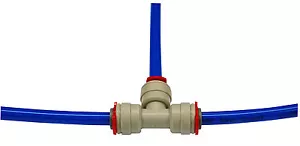 "Conector en T John Guest, tubo 1/4" - Imagen 1 de 2