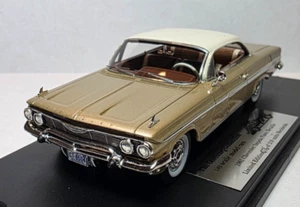 Goldvarg Collection 1:43 1961 Chevrolet Impala Sport Coupe Fawn Beige Metallic - Picture 1 of 7