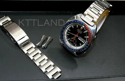 Original NOS Vintage SEIKO 1970s STL STELUX Bracelet Watch Band For SEIKO 6139 • 138€