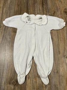 Vintage Baby Christian Dior One Piece Footie Button Sleeper One Piece 3-6 Month - Picture 1 of 4