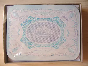 NEW Vintage Hallmark Crown Basket Flowers Pattern 8 Note Cards & Envelopes - Picture 1 of 3