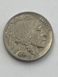 1934 Philadelphia Mint Buffalo Nickel - Picture 1 of 3