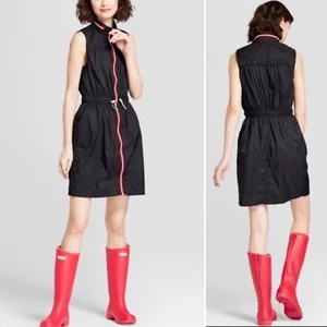 Mini Vestido Hunter for Target Cremallera Frontal Embalable Capucha Cordón Cintura Nylon - Imagen 1 de 5